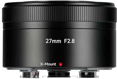 7artisans AutoFocus 27mm F2.8 APS-C Rahmenobjektiv,F2.8 Große Blende,Unterstützt Automatische/Manuelle Gesichts-/Augenerkennung,Kompatibel mit Fujifilm der Serien Fuji X-H/T/T30/S/E/A