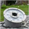 LED Pool Underwater Light, Submersible LED Ring Fountain Lamp, IP68 Waterproof Stainless Steel Landscape Lights, 12V Low Voltage Middle Hole LED Pond Lights, for Aquarium, Garde(Warm White,6W(12V))