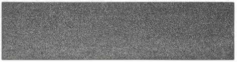 Floordirekt Teppichdielen Teppichfliesen 25x100 cm - selbstliegend & robust, antistatisch - Fliesen Teppichboden Auslegware Teppich Fußbodenbelag (100 x 25 cm, Silber) Walnut