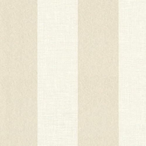 YöL Vertical Cream Beige Stripes Wallpaper - Contemporary Modern - Smooth and Textured - Paste The Wall Vinyl
