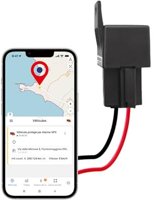 Traceur GPS sans abonnement – 10 Ans de Service Inclus – Tracker GPS pour Voitures, Motos, vélos, Camping-Car, Vans – Suivi en Temps réel, alertes de Mouvement et de Vibrations, Couverture Mondiale