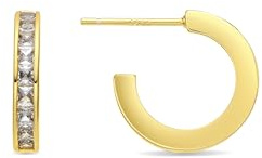 LUXENTER Daver Ohrringe mit 18-karätigem Gelbgold