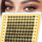 QUEWEL Cils Manga, aspect naturel, cils en grappes, moelleux, 120 pièces, captivants avec différents styles de maquillage, extensions de cils DIY, faciles à utiliser à la maison (QX)