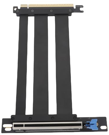 Bewinner PCIE 5.0 X16 Shield Riser Cable, 90 Grad Rechtswinkel GPU -Verlängerungskabel 128 Gbit/S für Gaming -PC, ITX -Builds, Server und Wasserkühlsysteme (15 cm)