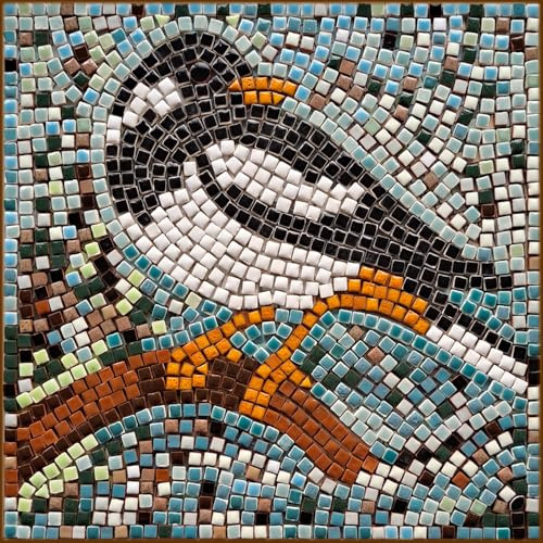 ALEA Mosaic Complete Craft Mosaic Set 20 x 20 cm Bird on a Branch