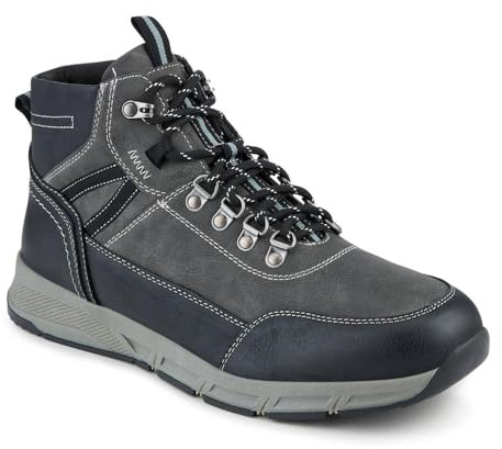 Pavers Wide Fit Walking Boots With Bungee Laces - Grey Size 8