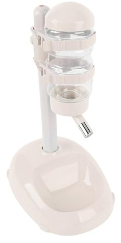 Xiuganpo Distributeur d'eau Debout de 500 ML pour Animaux de Compagnie, Bol d'eau Réglable en Hauteur pour Chiens et Chats, Mangeoire Automatique Facile à Nettoyer, Conception Stable et Sûre pour