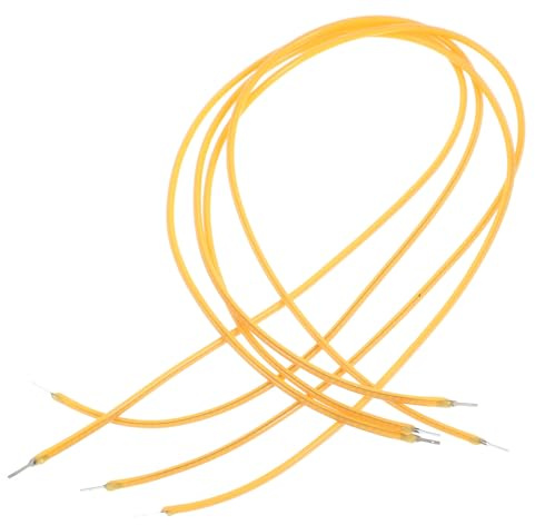 Alipis LED Filament 3v 300mm 4 Stück Flexibler Filament LED Faden | Silikon, Orange, Klassische Optik für Dekorative Beleuchtung, Lampenzubehör mit LED Leuchtdiode