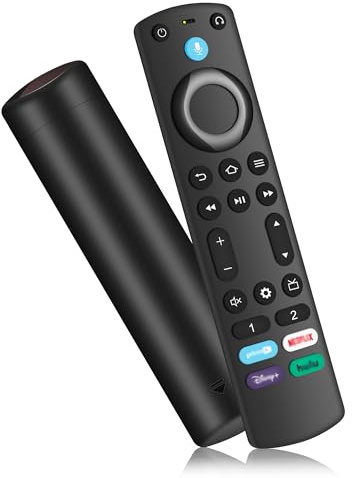 Replacement Remote Control for All Fire-TV-Stick-Series with Voice, Stick HD/Lite, Stick 4K/4K Max/Cube(1st Gen And Later) Remote for Partial Pioneer/Hisense TV