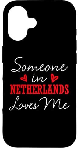 Hülle für iPhone 16 Someone in Netherlands Loves Me Beziehungspaar