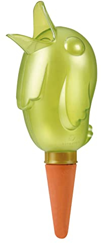 Scheurich Wasserspeicher Bördy XL | 10x Grün | 620ml Füllmenge | Bewässerungskugel klein mit Ton Fuß | Wasserspender Pflanzen und Blumen Terrakotta Stiel