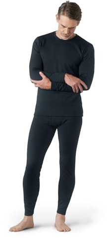 LAPASA Herren Innenfleece Thermounterwäsche Set, Thermounterhemd & Thermohosen Funktionsunterwäsche M24, Navy Blau (Extra warm), XL