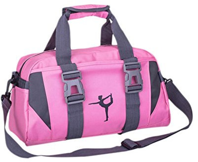 Soundwinds, Borsone da palestra, leggero, per allenamento, yoga, sportivo, pieghevole, da viaggio, a tracolla, per uomini e donne, A-Pink