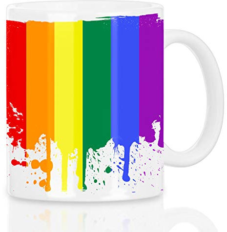 style3 Regenbogenflagge Motivtasse pride