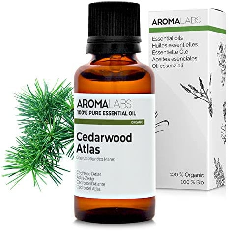 Aroma Labs - Cedro Dell'Atlante BIO - Olio Essenziale Chemiotipizato e Certificato AB/Cosmos - 30 mL