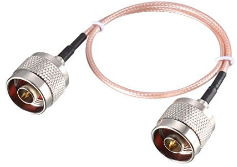 sourcing map RG316 Koaxialkabel N Stecker auf N Stecker Verlustarm Verstärker 0,3Meter/1 Fuß
