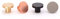 The Hairpin Leg Co. [HLC] Furniture Knobs - Modern Furniture Hardware - Cupboard Cabinet Handles Drawer Pulls [30mm/Satin Copper]