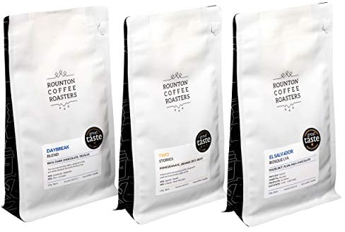 Rounton Coffee Roasters | COFFEE SELECTION GIFT SET | 3 x Great Taste Award Winning Coffees | Coffee Beans Gift Set | Fresh Roasted Coffee | Sample Gift Pack | Roasted in Yorkshire
