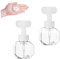 SUPGOMAX Schäumen Seife Dispenser, 2 Stück 300ml Schäumende Seifenspender, Blumenform Seifenspender, Kunststoff Schäumende Seife Flaschen Für Duschgel Gesichtsreiniger Handlotion Shampoo