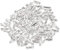 sourcing map Ball Chain Connector, 1.5mm Ball Chains Clasp Crimp Link Clips Connection, Iron Electroplating Silver Tone Pack of 100