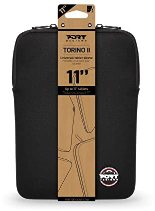 PORT DESIGNS Torino II Étui de Protection pour Tablette et PC Hybride, 10/11 Pouces Noir