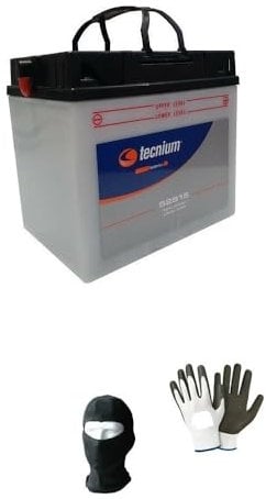 KOMPATIBEL MIT BMW R 90 S 900 pro Jahr 1973 al 1976 Batterie TECNIUM 52515=53030 Wird KOMPLETT FÜR DEN Einsatz GELIEFERT BATTERIEN 25 AH 12 Volt 190X130X171MM (CCA) 130
