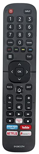 VINABTY Sostituzione Telecomando Adatta per EN2BO27H Hisense TV AE7000F A5600F A7100F 43A7100FTUK 43AE7000F 50A7100FTUK 50AE7000F 55A7100FTUK 58A7100FTUK 65A7100FTUK 65AE7000F
