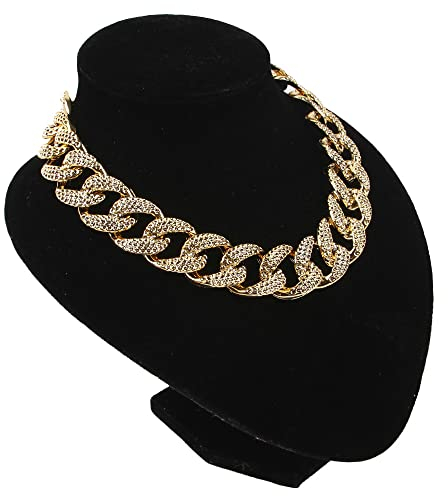 LtuzPet Goldkette Hundehalsband Haustier Verstellbare Halskette Hund Kubanische Kette Halsband Welpen Leichtmetall Schmuckkette
