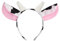WLLHYF Bandeau de vache en forme de tête d'animal - Tendance - Doux et confortable - Pour Halloween, Noël, cosplay - Pour femme, fille, homme - Décoration de fête
