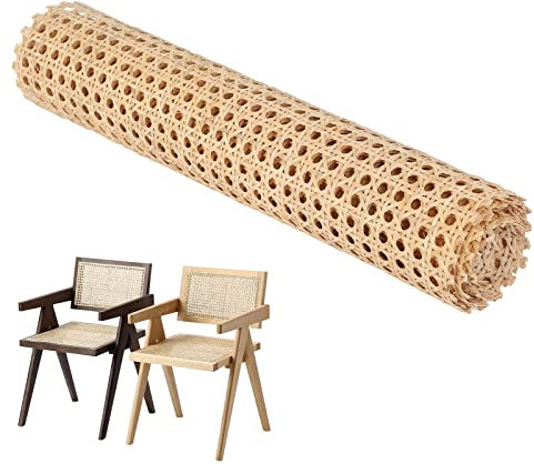 Cane Webbing Rollo de ratán trenzado vienés, rollo de cinta de ratán trenzado, muebles para proyectos de manualidades, decoración del hogar, armario para sillas de bricolaje (45 cm x 200 cm)