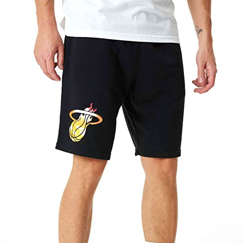 New Era - NBA Miami Heat Sky Print Shorts Farbe Schwarz, Größe XXL
