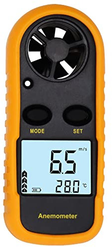 Jowsst AnéMomèTre Portatif 2 en 1 Mesurant la Climatisation, la Du Vent, la TempéRature, le Volume, le Testeur, le Compteur