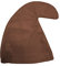 jokeshop Garden Gnome Curly Hat Seven Dwarf/Dwarves Smurf Hats Fairytale Fancy Dress Costume (Brown)