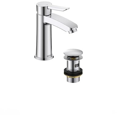 Bristan Apelo Eco Start Basin Mixer with Clicker Waste Chrome