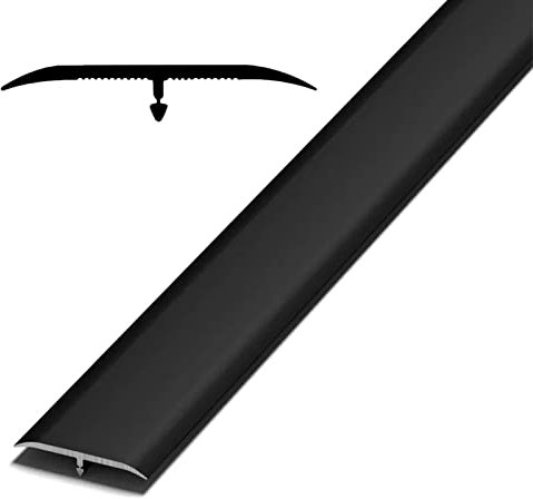 Transition Strip Aluminum T-Molding Laminate Flooring Tiles Laminate Edge Rugged Seam Cover 33mm Gap Plug Door Divider Decorative Strips Bar Trims Black White Gold(Color:Gray Clear,Size