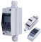 POFET Disjoncteur, Disjoncteur Solaire Photovoltaïque Interrupteur Isolateur PV DC Disjoncteurs électriques avec Boîte de Distribution étanche IP65 2P 16A DC 400V
