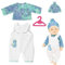 LETTERASHQP Kleidung Outfits für Baby Puppen Puppenkleidung 35-43 cm Baby Kleidung Puppenkleidung Outfits Baby Zubehör Baby Puppe Kleidung Zubehör mit Hut Langarm Hose für Kinder