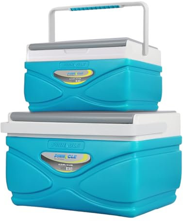 Pinnacle 4,5-11 Liter Isolierte Kühlbox Lunchbox-Set, tragbarer Camping-/Picknick-Kühler, Kühlbox hält 48 Stunden kühl, mit Eisspeicherung, robuster Kühler für Strand, Grill, Heckklappe, klein –