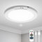 wowatt Plafon LED Techo con Sensor de Movimiento Radar - Lampara Led Techo con Sensor Crepuscular 19CM 3000K 4500K 6500K Modernos Plafón LED Redonda IP44 Dimmable para Cocina Baño Dormitorios