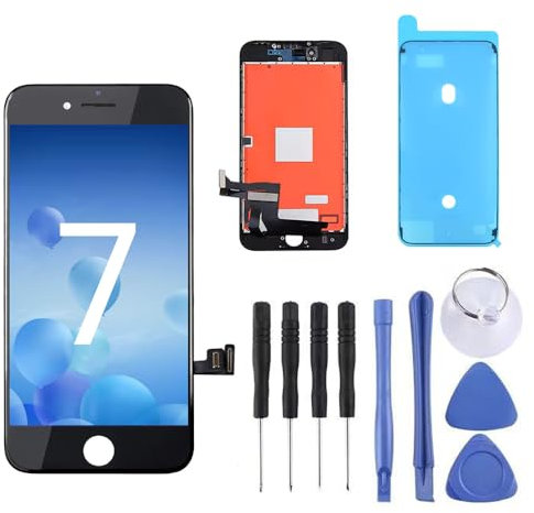 Ersatzdisplay für iPhone 7, 11,9 cm (4,7 Zoll), 3D-Touchscreen, LCD & Digitizer-Display, Ersatzmodell A1660, A1778, A1779, Montage- und Reparaturwerkzeuge (schwarz)