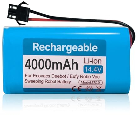 Mspalocell 4000mAh 14,4V Ersatzakku Kompatibel mit Lubluelu SL60D/SL61, Venga RVC 3000,LEFANT T700/M201,Tesvor X500/S6/S4/S3,Proscenic 850T,Bagotte BG600/BG700,Eufy RoboVac 11s/30c/G10 Akku