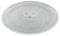 Spares Plus Microwave Turntable Glass Plate with 3 Fixers (245mm), Clear, Scratch Resistant