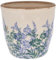 Shudehill Giftware Indian Garden Pretty Floral Blue and White Design Planter Pot - Small or Large (Large)