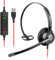 Callez USB Headset with ENC Dual Noise Cancelling Microphone for Computer PC, Laptop Headphone with MS Teams Call Button for Teams Online Meeting Office Home Work Zoom Skype Call Center Business