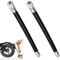 Pack of 2 Tyre Valve Extensions, Inflatable Valve Extension for Xiaomi M365, Pro, Pro2, 1S, Mi 3 Electric Scooter & Car Balance, Flexible Extension Tube for Improved Pump Connection