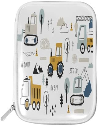 Federmäppchen, LKW, Traktor, Bagger, Halter, Bleistifttasche, niedliches Auto, Reißverschluss, Schreibwaren, Reisetasche, Organizer, Kosmetiktasche, für Schule, Mädchen, Jungen, multi,