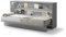 Friderik Bed Concept BC-06 Wandklappbett Horizontal Schrankbett mit Matratze und mit LED-Beleuchtung, 90x200 cm (Grau)