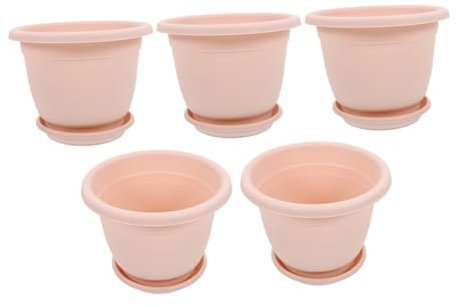 Toyvian 5sets Breathable Orchid Pots Drainage Holes and Trays Small Slotted for Indoor and Outdoor Use for Orchid and Peace Lily Care