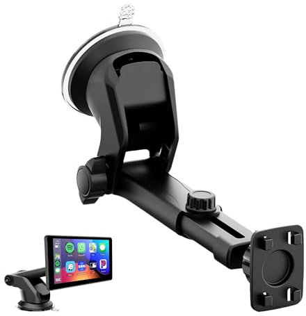 Epronic Support pour Écran Carplay, Tableau de Bord Support à Ventouse pour Portable Autoradio GPS Pare-Brise Support de Téléphone pour Voiture