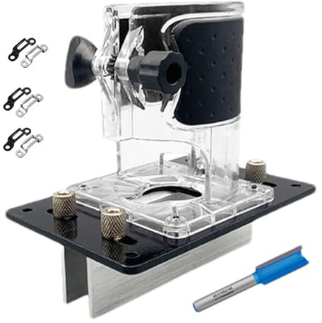 Soporte Para Fresadora De Carpintería | Base Para Fresadora De Carpintería Con Doble Función - Guía Preciso Para Uniones De Paneles En Muebles Armarios Y Marcos De Ventanas